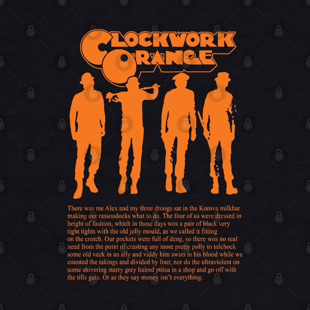 Clockwork Orange Silhouettes - Dark by Chewbaccadoll